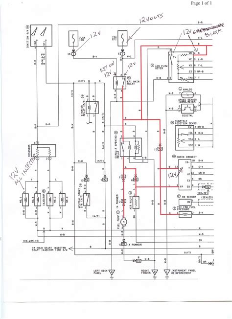 SOURCE: what color is the power <b>wire</b> in 1994 toyota pick up. . 22r starter wiring diagram